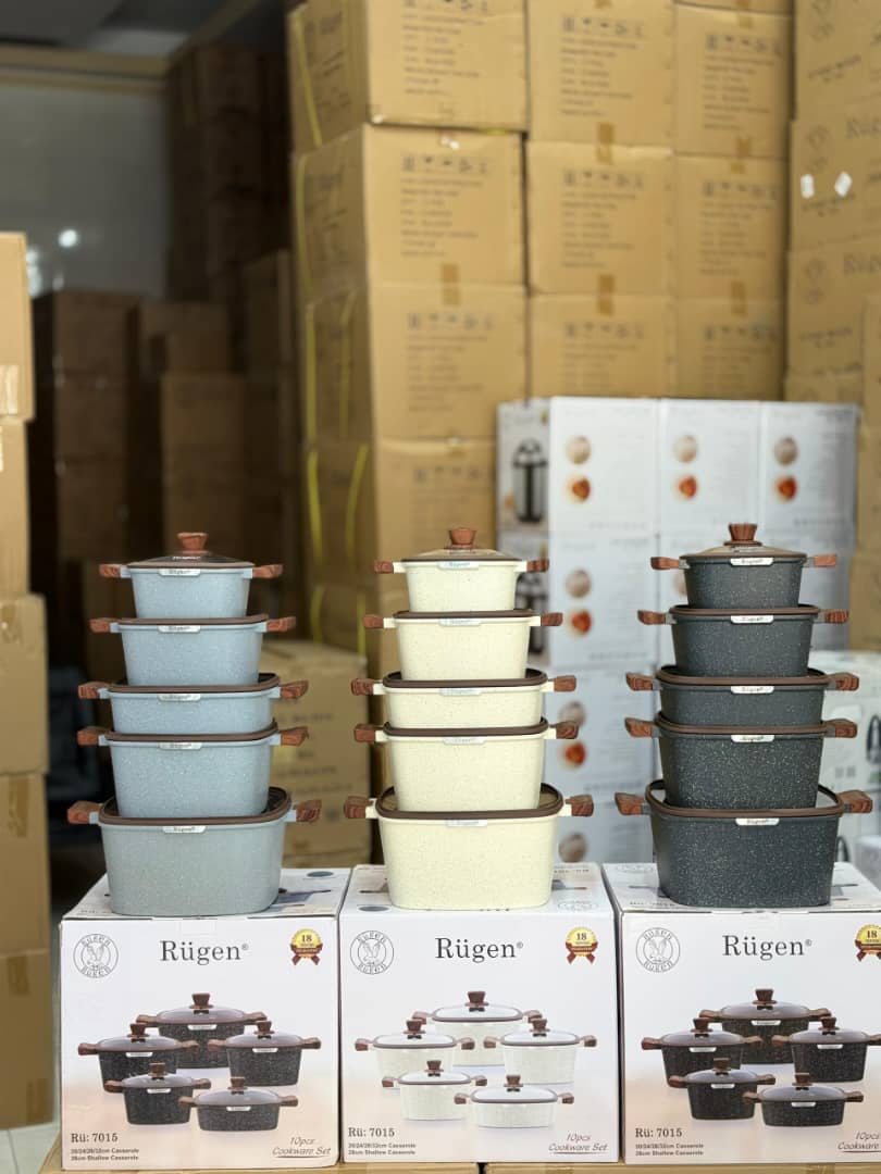 سرویس قابلمه 10 پارچه روگن مدل Ru-7015