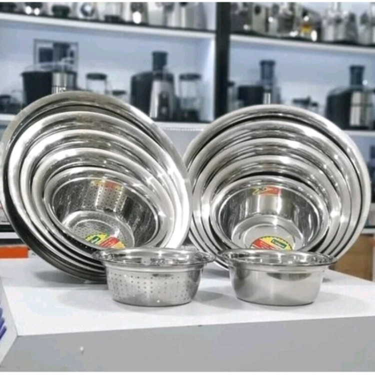 ست آبکش و لگن12پارچه یونیک(درجه 1)ضد زنگ ست آبکش لگن یونیک